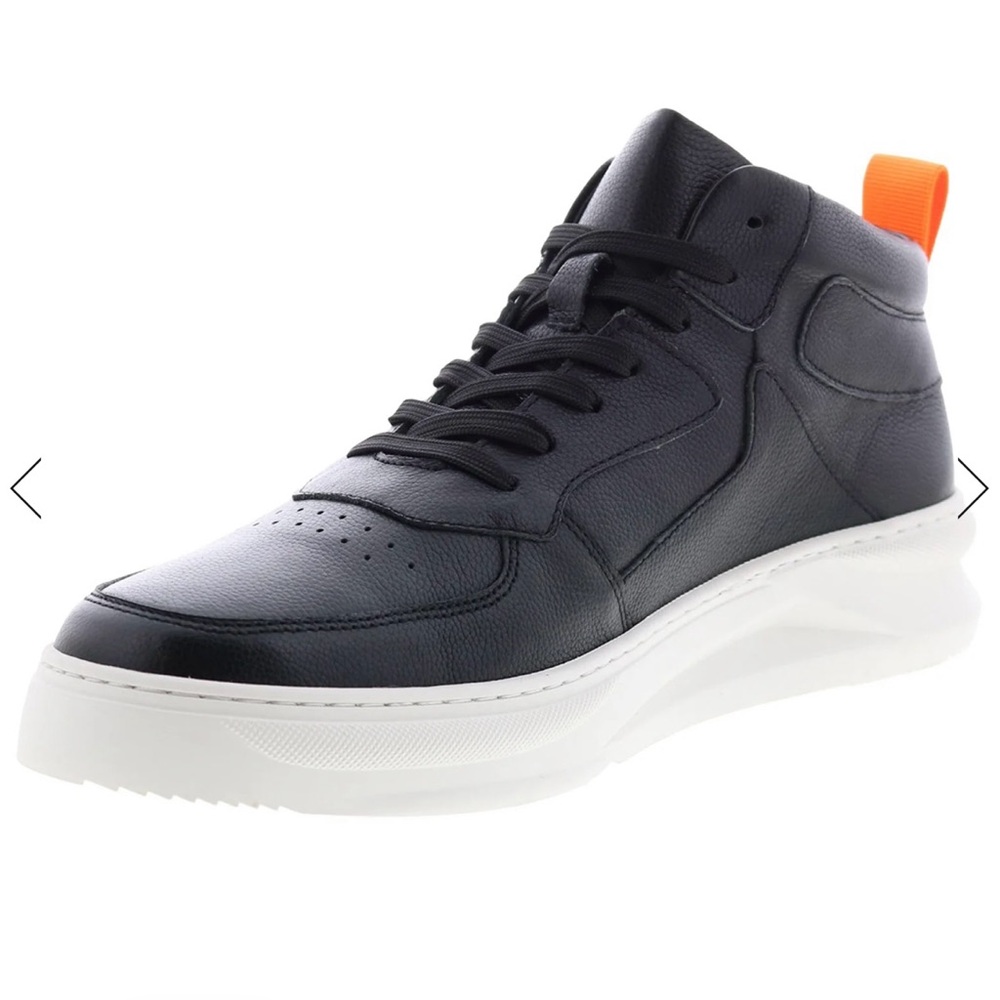 French Connection Black and White Sneakers with Chunky Midsole